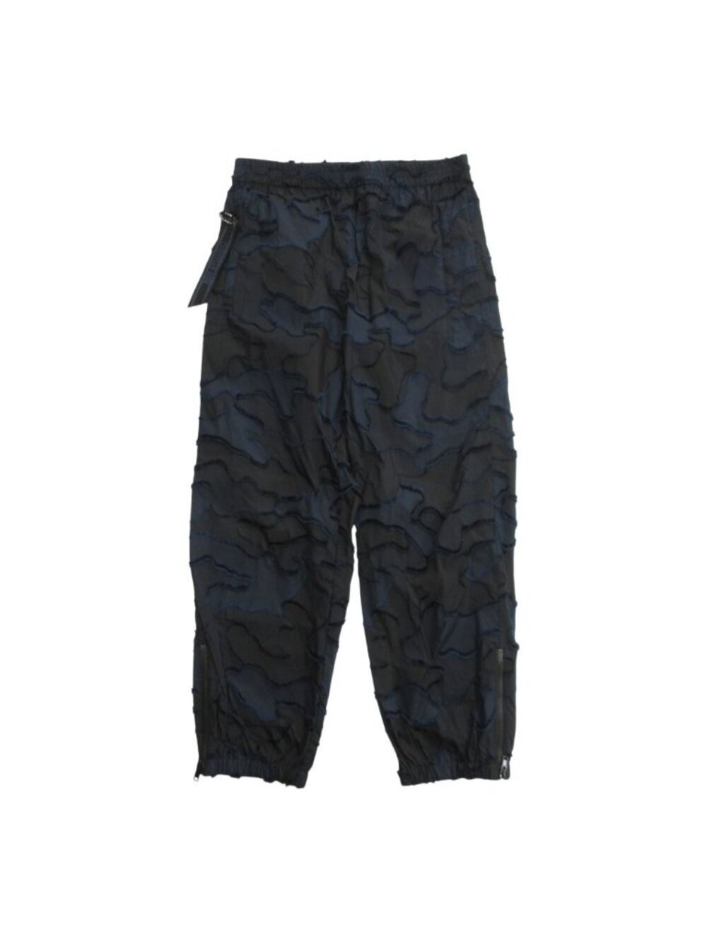 Dior Camouflage Easy Jogger Pants Logo Charm Fringe Navy 36